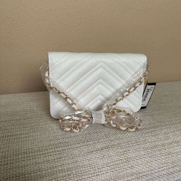 Bebe Rain Crossbody Purse, White, NWT - Picture 3 of 3